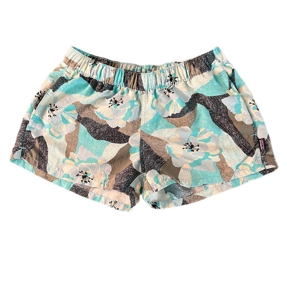 PATAGONIA WOMENS TROPICAL PATTERN SHORTS SIZE SMALL